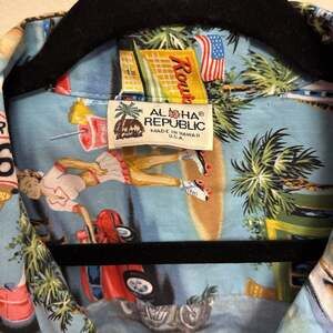 Aloha Republic Route 66 Memories Blue Mens 3xL Hawaiian Shirt ..., $20*